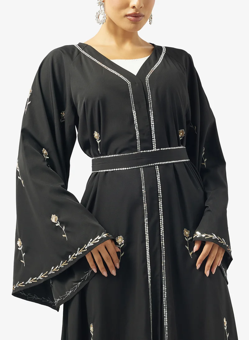 Khizana  Embroidered Abaya With Sheila for Women | Best Price UAE